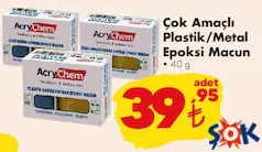 ÇOK AMAÇLI PLASTİK/METAL EKOPSİ MACUN 40 G
